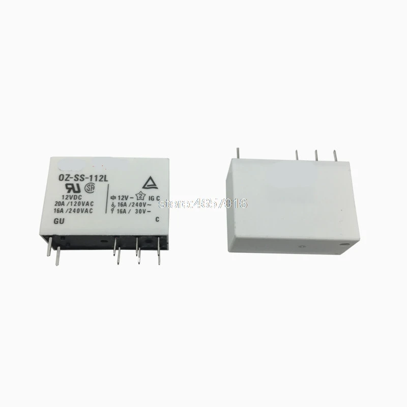 

10 шт./лот импортное реле мощности TE OZ-SS-112L SPDT 8PIN 16A / 240VAC