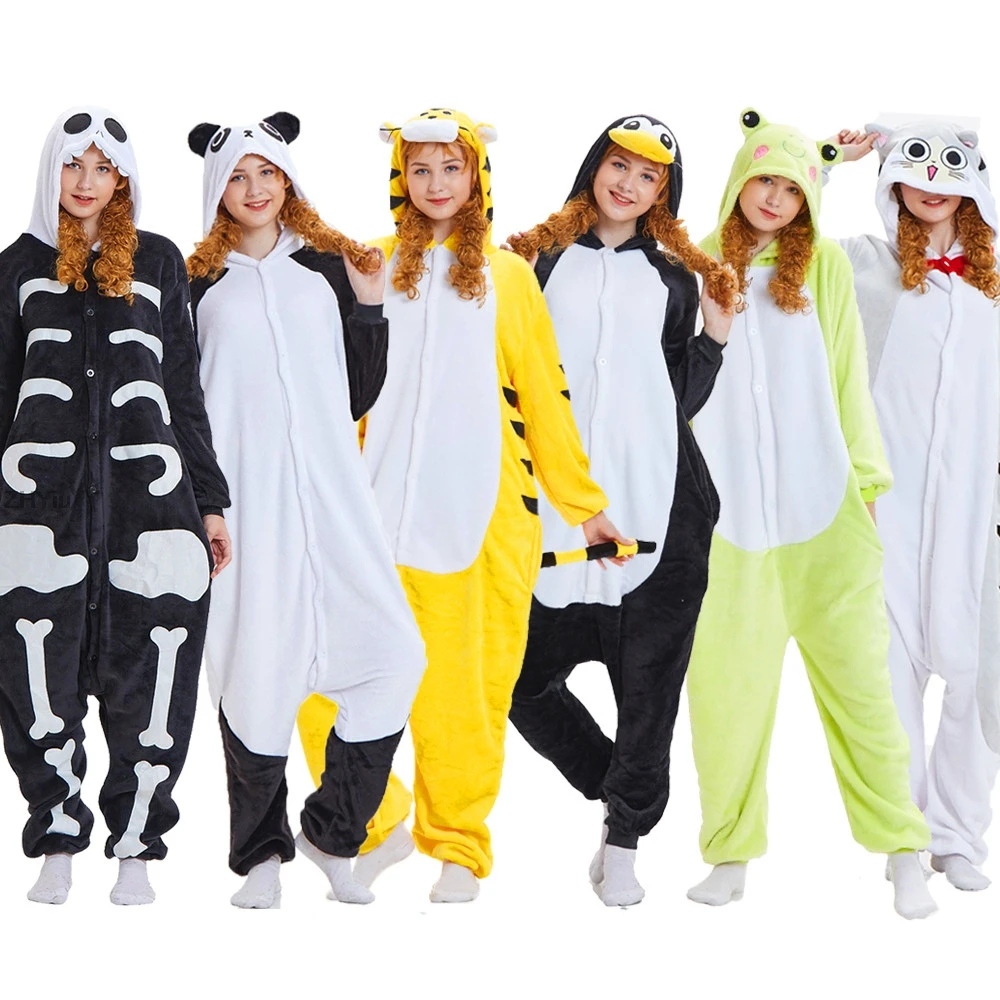 Животные страшный Скелет Череп аниме косплей костюм взрослые дети девочки Ститч