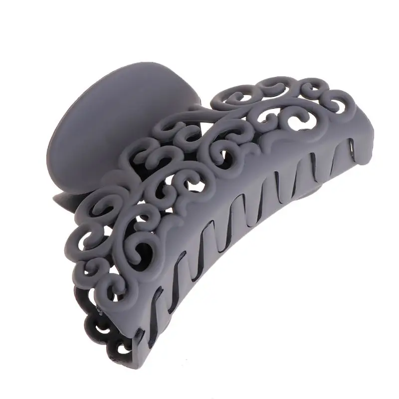 

2021 New Arrival Large Size Hair Clamps For Women Plastic Hair Claw Clips Hollow Out Carving Headwear 875C