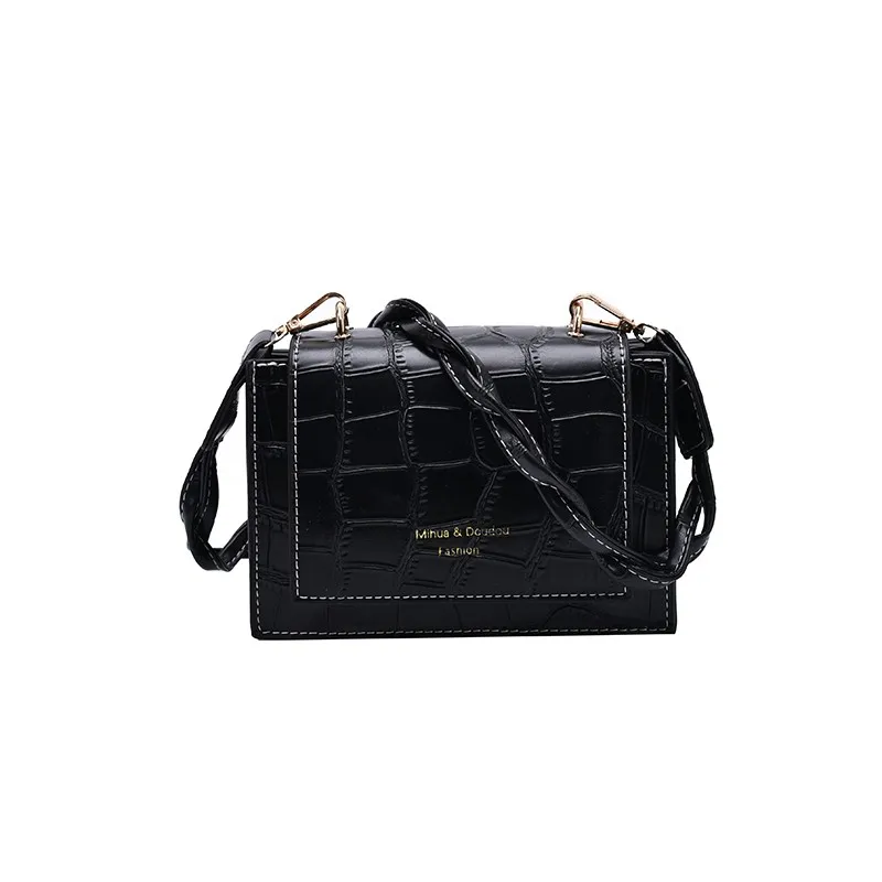 

Crocodile Pattern Solid Color PU Leather Small Crossbody Bags For Women Chain Shoulder Handbags Lady Summer Travel Flap Hand Bag
