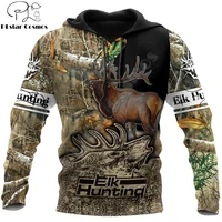 beautiful elk hunting 3d all over printed mens hoodies and sweatshirt autumn unisex zipper hoodie casual sportswear dw821