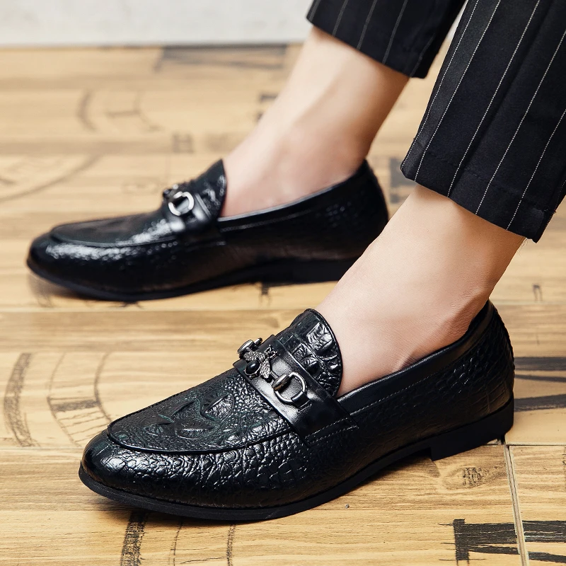 

Mens Big Size 46 Shoes Dress Loafers Pointed Toe Oxford Shoes for Men Luxury Dress Shoes Slip on Wedding Brogues Sneakers