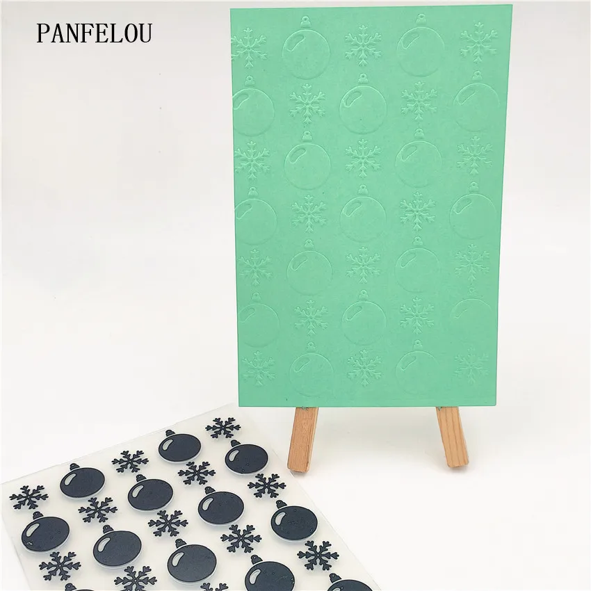 PANFELOU 14 8x10 5 см рождественские шариковые папки для Тиснения пластиковые