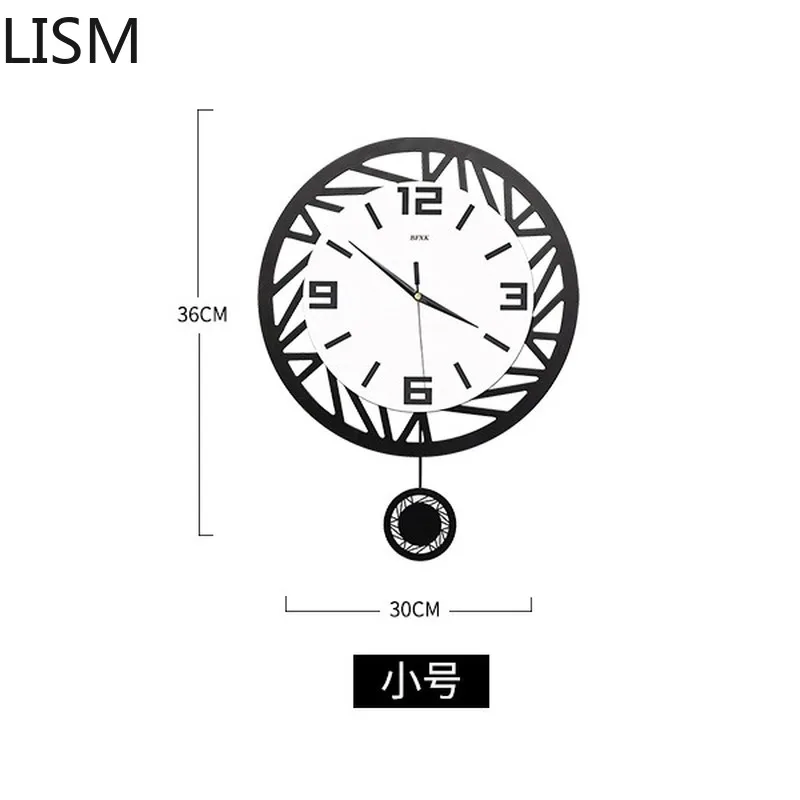

Nordic Modern Swing Wall Clock Home Fashion Creative Mute Quartz Clock Personality Decoration Wall Clock Living Room Duvar Saati