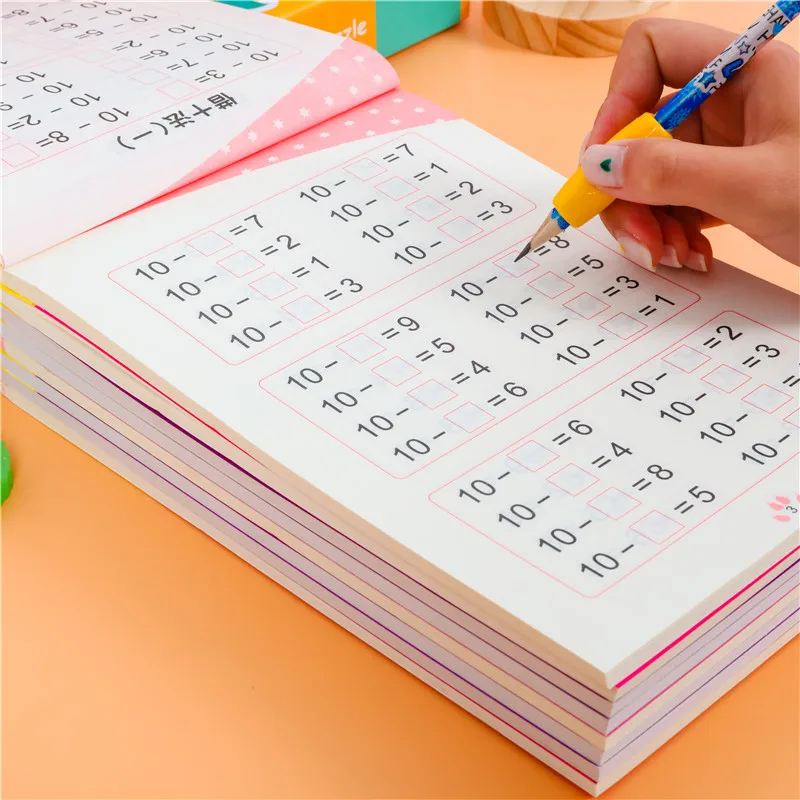 

Hot Sale 6 Books/Set Children Addition and Subtraction Learning Math Oral Calculation Exercise Book Baby Learning Mathing Books
