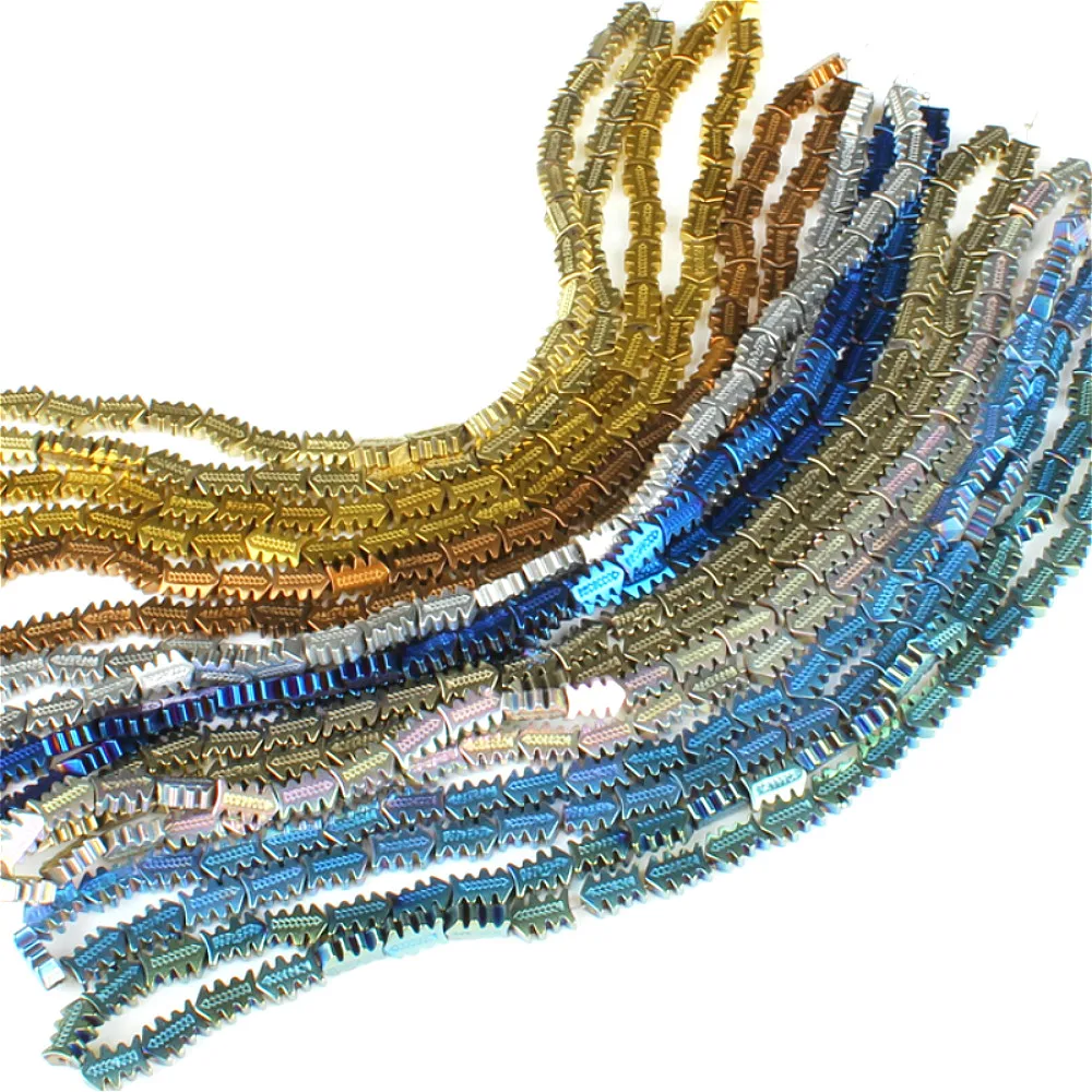 Бусины россыпью в форме рыбок из гематита 4 х7 мм 16 дюймов | Украшения и аксессуары