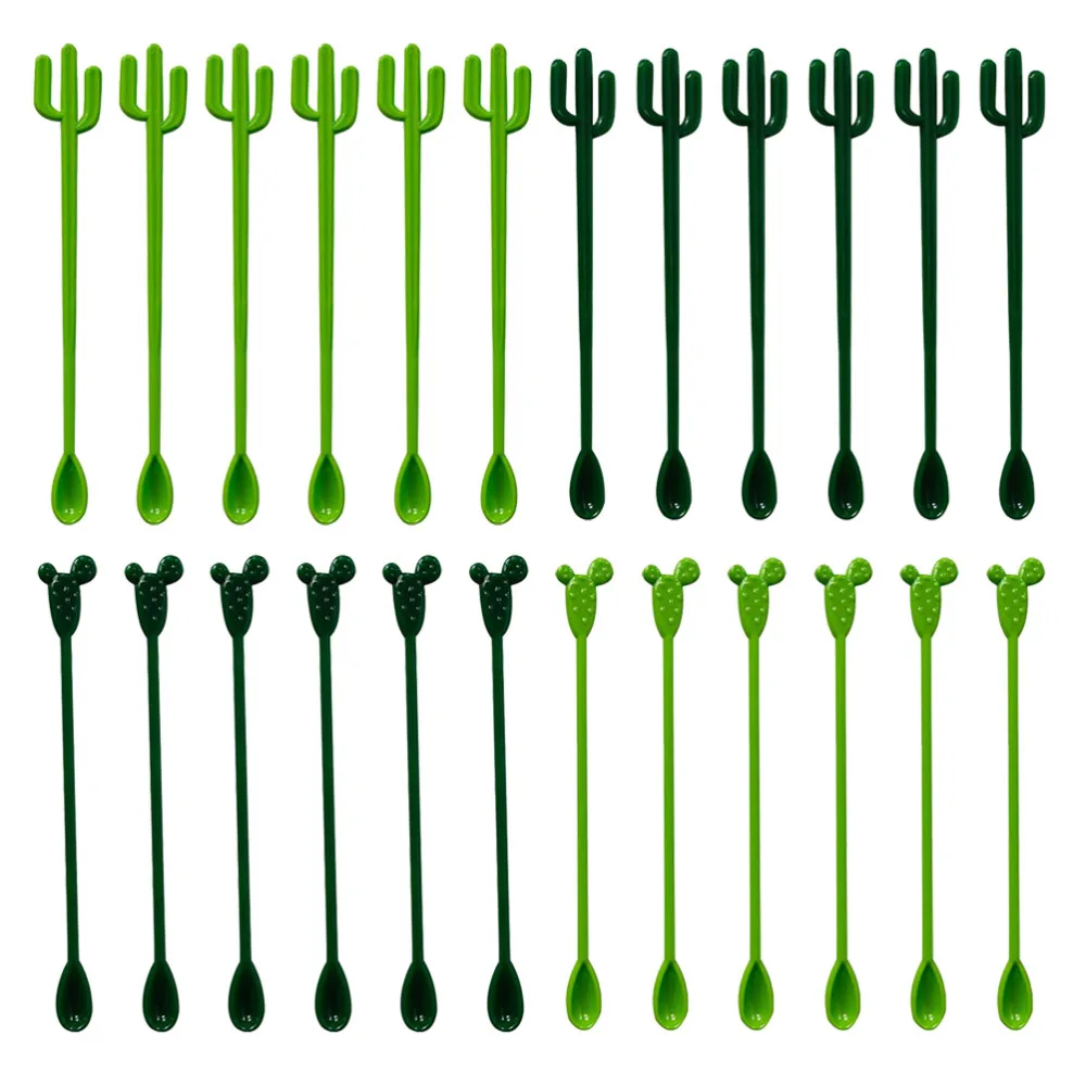 24 шт. Гавайские вечерние колючие груши дизайн напиток Muddler одноразовые для