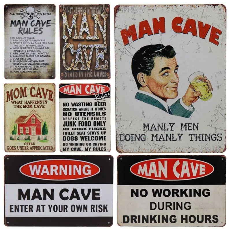 

Vintage Retro Metal Tin Sign Plaque Metal Poster Iron Pub Funny Tin Sign Wall Decor for Bar Pub Club Plates Signs