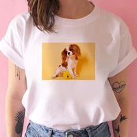 women fashion t shirt top summer graphic casual t shirt summer cute dog printed t shirt women new style white tees female