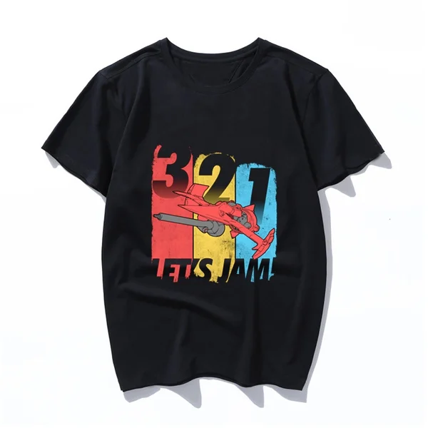 

lets jam Men's T-shirts printed summer casual funny clothing t shirt for men and women sportswear T-shirt harajuku top