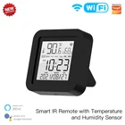 Датчик температуры и влажности Tuya Wi-Fi для умного дома, термометр var SmartLife с дисплеем и поддержкой Alexa Google Assistant