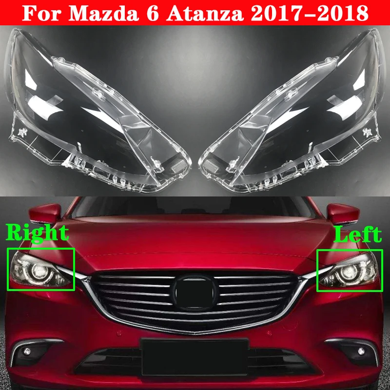 Для Mazda 6 Atenza Atanza 2017-2018 автомобиля спереди головной светильник крышка передней