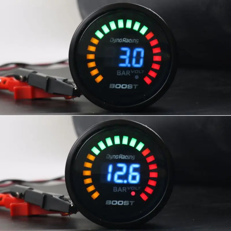 

2'' 52mm Car Auto Turbo Boost Gauge Meter -1~3 Bar Pressure Monitor 12V Sensor