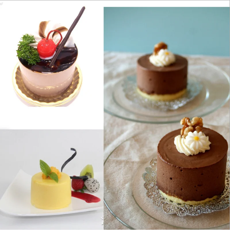 8 отверстий круглая силиконовая форма для тортов 3d ручной работы Кекс желе