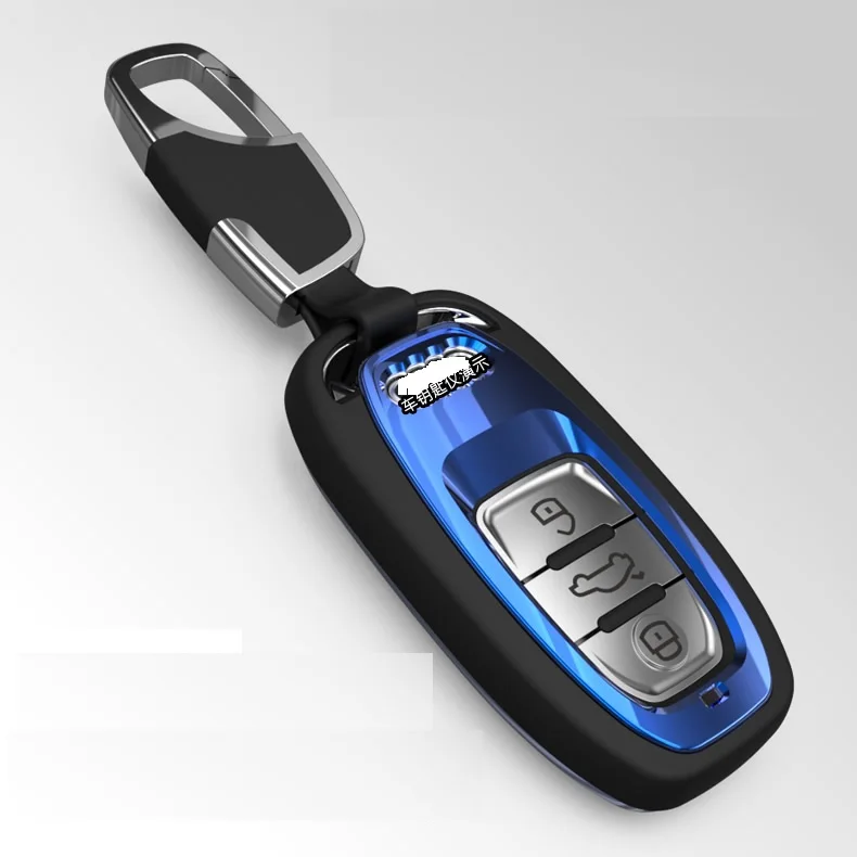 Fob цепочка для ключей держатель ключа автомобиля чехол Обложка Audi B6 B7 B8 A4 A5 A6 A7 A8 Q5