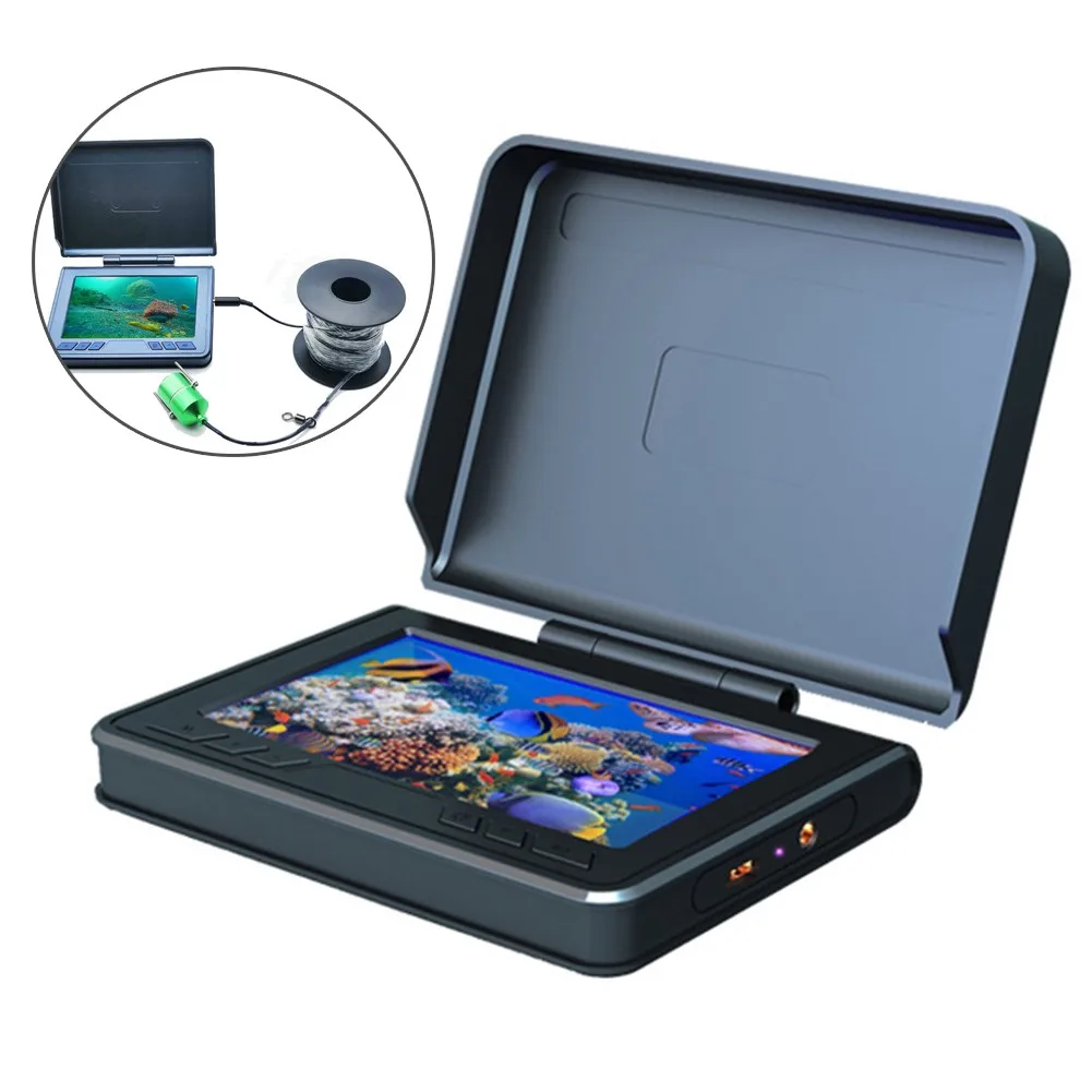 

For Fish Finder Underwater Fishing Camera AHD Screen 3.5mm Headphone Jack Bracket Charging Earphone Cable 4.3in LCD Display