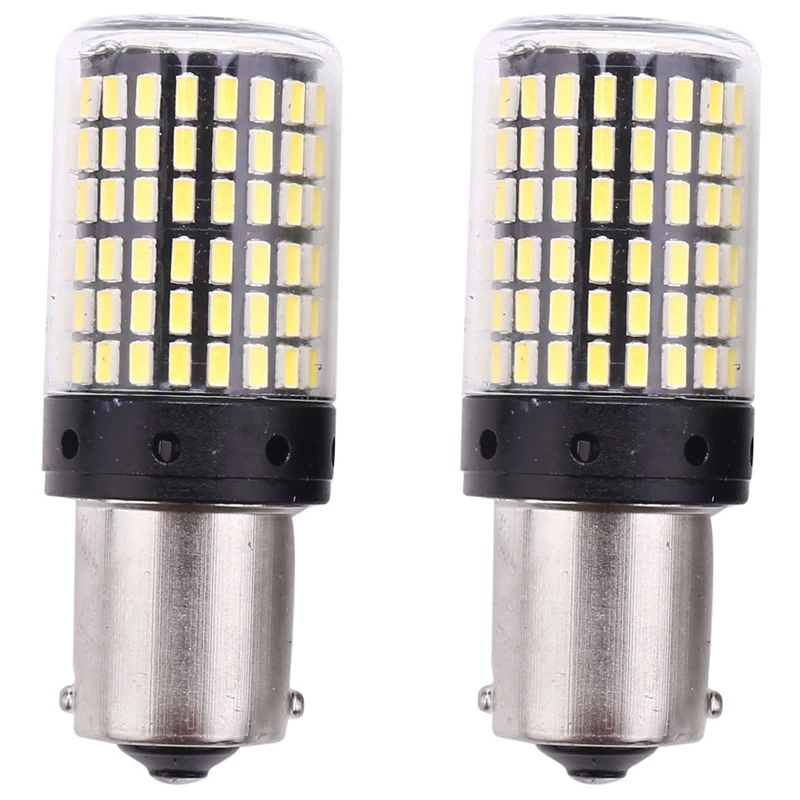 

1156 LED Light Bulb White Canbus Super Bright Automotive RV 3014 144 SMD 7506 1003 1073 Turn Signal Brake Light(2PCS)