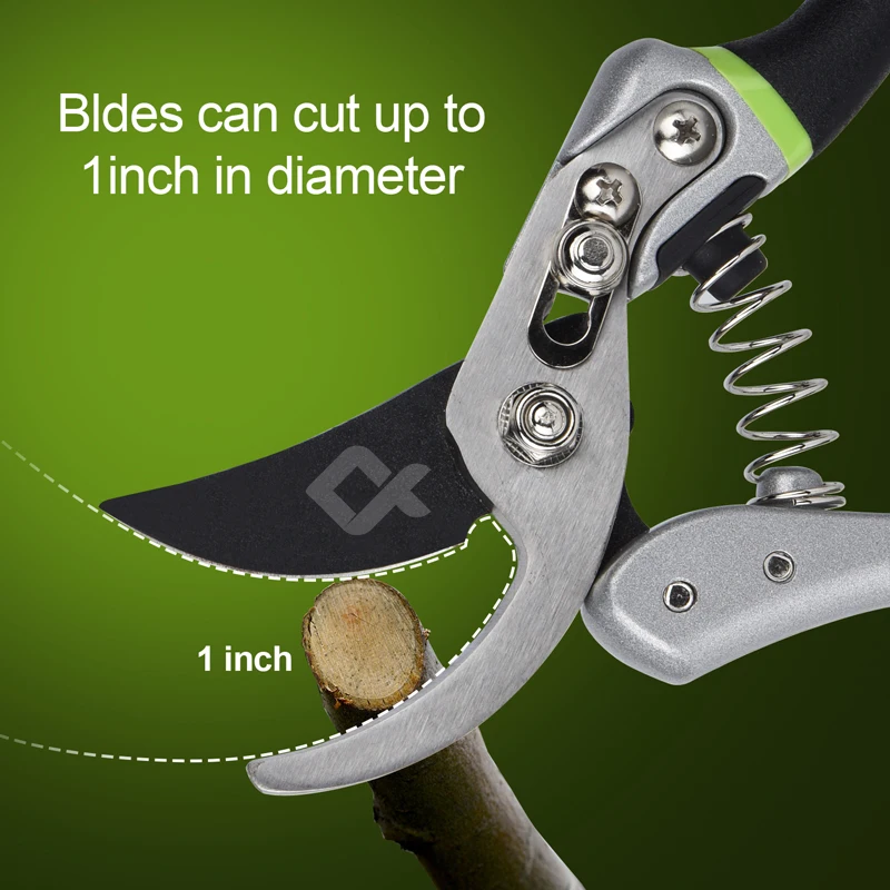 

TEZEN Garden Scissors Tree Grafter Spring Bypass Pruning Shears Bonsai Tree Pruner Cutter for Orchard and Garden Household Tools