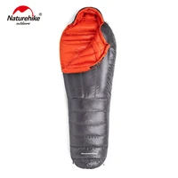 naturehike down sleeping bag outdoor thickening warm camping single sleeping bag adult light mummy sleeping bag nh19yd001