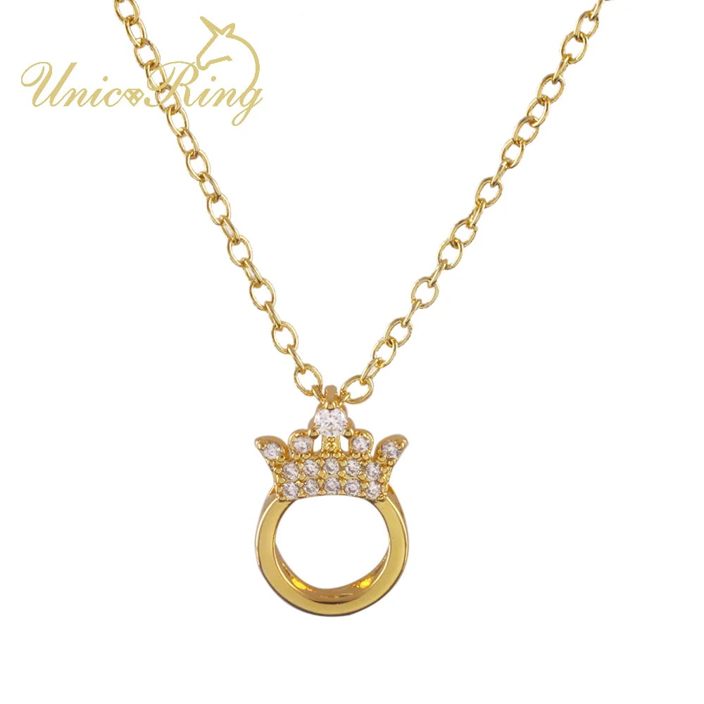 Единорог Корона Вечеринка Повседневные аксессуары Настоящее позолоченное