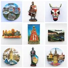 Магнит на холодильник, сувенир, Мальта, Железный воин, домашний декор, Испания, США, Польша, 3D Магнитные наклейки на холодильник из смолы, идеи для подарка