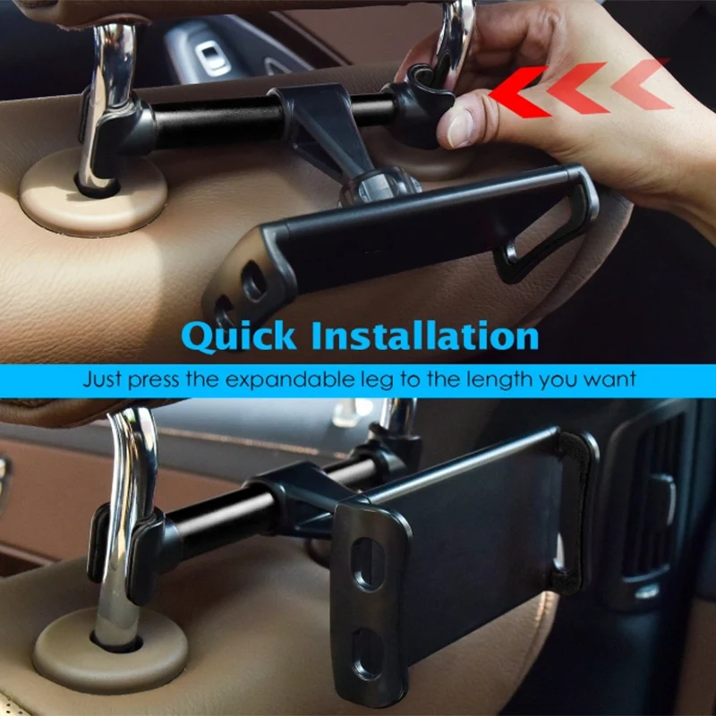 Автомобильный держатель для подголовника планшета: Подставка колыбель