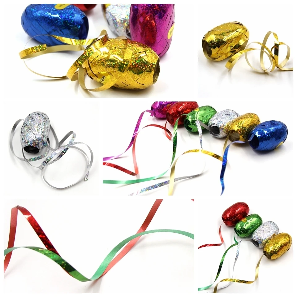 Лента лазер из алюминиевой фольги для украшения дома и дня рождения 6 цветов | Дом