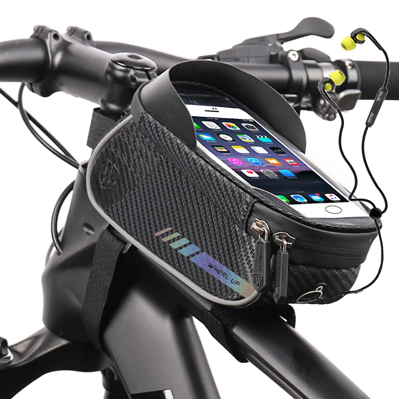 

6.5 inch Mountain Bicycle Bike Front Bag MTB Handlebar Bag Waterproof Cycling Frame Top Tube Pouch Cell Mobile Phone Case Holder
