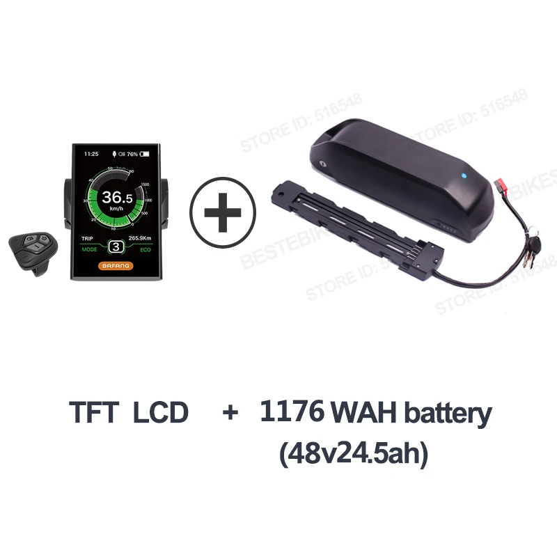 48v24.5ah TFT Samsun BAFANG двигатель BBS02B BBS02 750 Вт 52 в 21 Ач/17.5ач samsung батарея электрический двигатель среднего привода velo электрик e-bike конверсионный комплект - Цвет: 48v24.5ah TFT Samsun