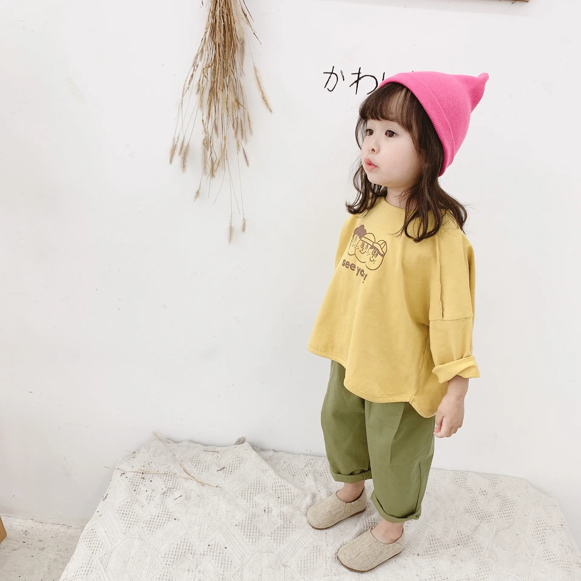 Весна-Осень 2020 новое поступление длинные брюки для девочек в Корейском стиле из