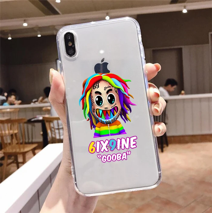 Прозрачный чехол для телефона 6IX9INE GOOBA iphone 6/6s 6plus/6splus 7/8 7plus/8plus X XS XR XSMax 11pro |