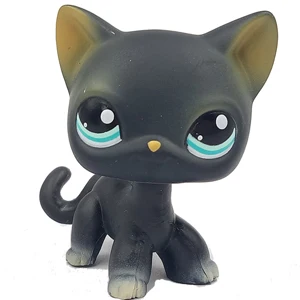 994 pet shop lps лпс пет шоп игрушки кошка немного короткие волосы стоял серый#5#391 черный#336 старые оригинальные игрушки котенок детей Рождество подарок коллекция - Цвет: 994