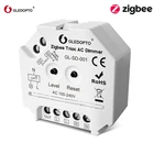 GLEDOPTO Zigbee умный переменный ток, регулятор яркости, модуль переключателя 2,4G RF, беспроводной пульт дистанционного управления, Реле переключения, совместимый с Echo Smartthings Hub