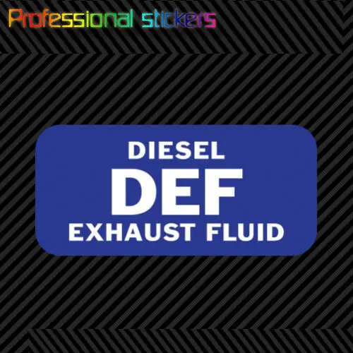 

DEF Diesel Exhaust Fluid Sticker Die Cut Vinyl Stickers for Car, RV, Laptops, Motorcycles, Office Supplies