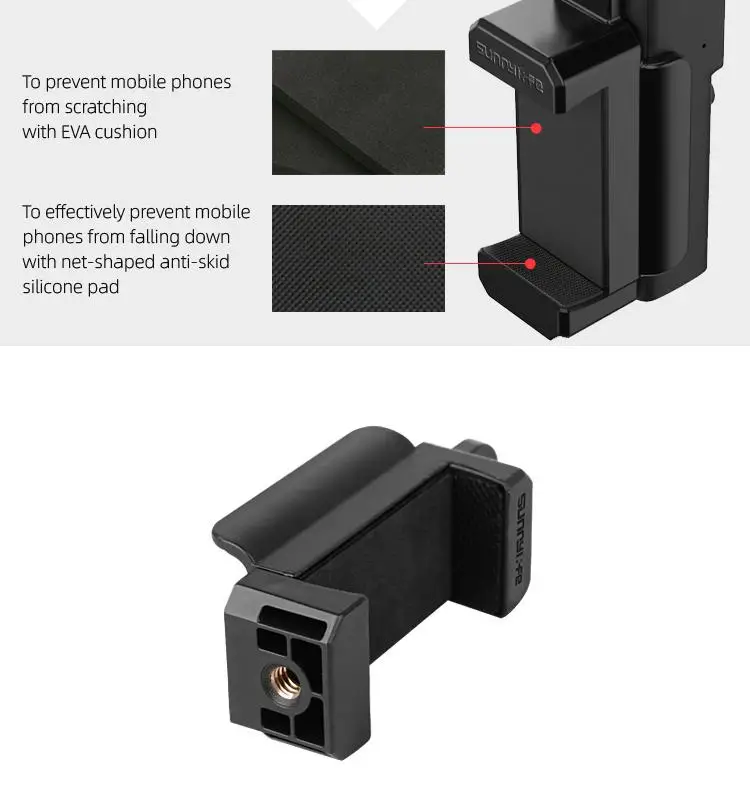Пластиковый держатель-зажим Yiwa для смартфона штатив камеры FIMI Gimbal r30 |