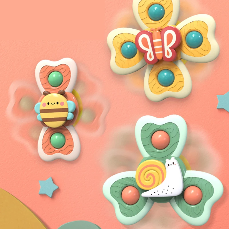 3 шт./компл. вращающаяся детская игрушка на присоске креативная для купания воды