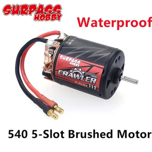 Водонепроницаемый 540 матовый мотор с 5 слотами, 11T 13T 16T 20T для Tamiya Redcat Kyosho TRAXXAS WLtoys TRX4 SCX10 110 RC гусеничная машина