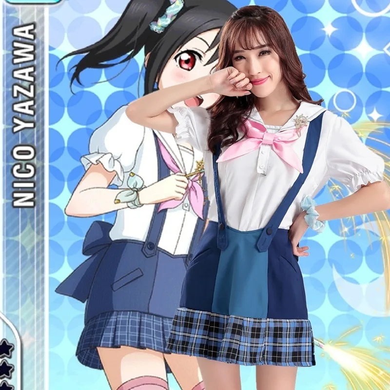 Костюм для косплея японского аниме Love Live Sunshine Матросская Униформа Takami Chika девочек