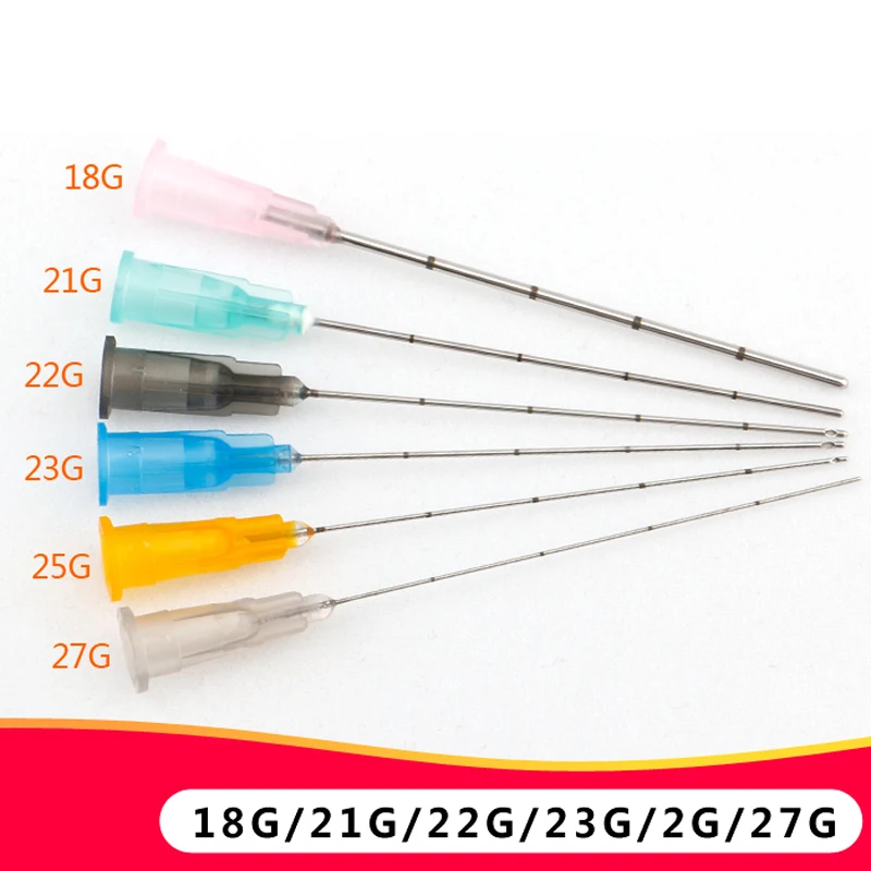 Одноразовые иглы с зазубренными концами 18 г 21 22 23 25 27 30 шприцевые 2 шт./упак. * 10