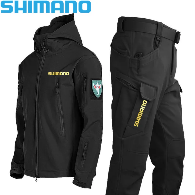 

Рыболовный костюм SHIMANO, Осень-зима 2022, одежда для рыбалки, водонепроницаемая ветрозащитная Теплая мужская уличная рыболовная куртка