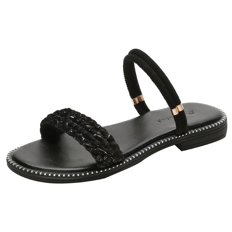 

Women Casual Shoes Female Chunky Heel Sandals Retro Beach Ladies Shoes Footwear Plus Size Chaussures Femme