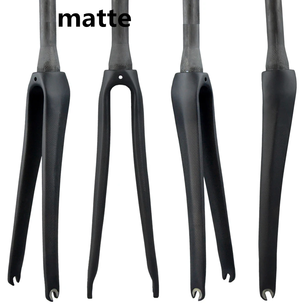 Full Carbon Road Bike Fork Bicycle Parts C Brake 700c Wheel Barrel Axis 28.6mm 3k Gloss Matte Accessories 377g |