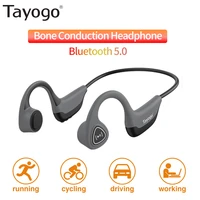 tayogo s2 bone conduction earphone bluetooth 5 0 wireless headphones outdoor sport sweatproof headset with mic handsfree headset