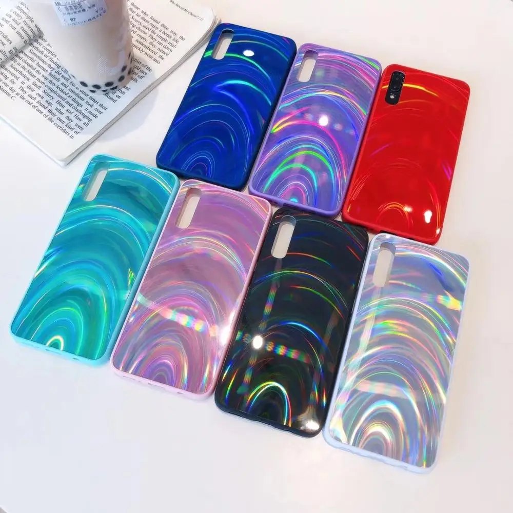Радужный гальванический чехол для телефона Huawei P20 P30 Pro P40 Lite Honor 8A 8S 9x P Smart 2019 Y5 Y7 Y6 Y9