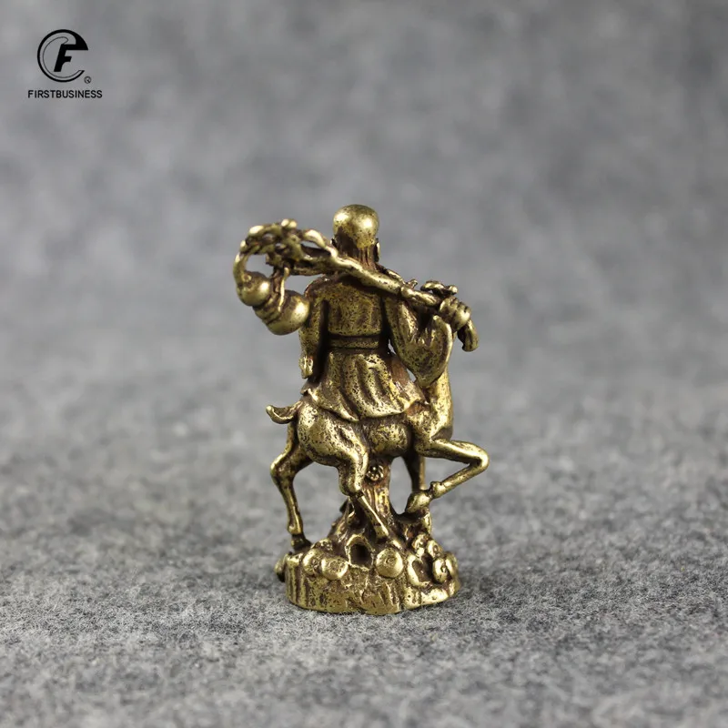 Классическое Медь Бог долголетия статуя долговечность миниатюрные фигурки