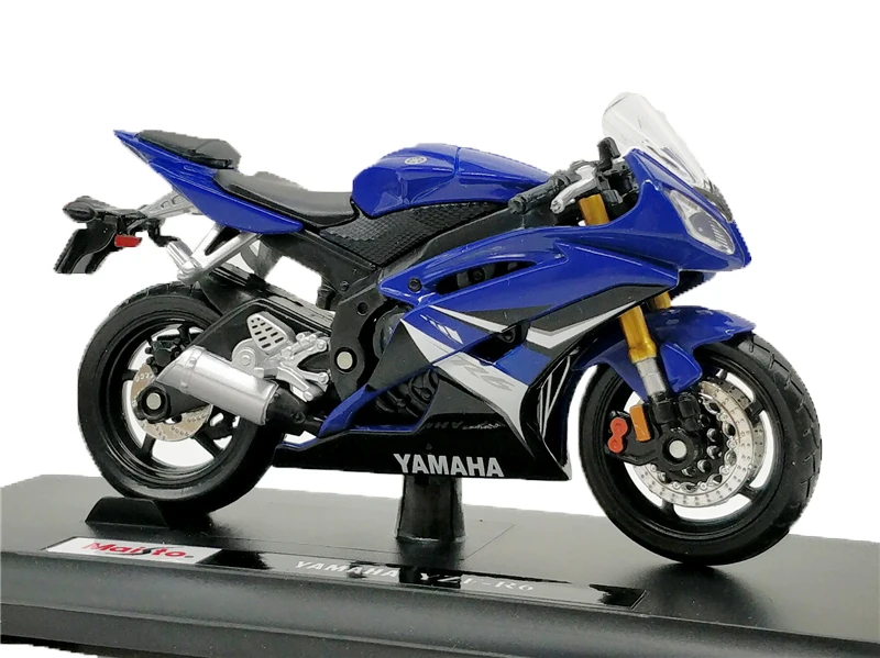 1:18 Maisto YAMAHA синий/белый литой мотоцикл |