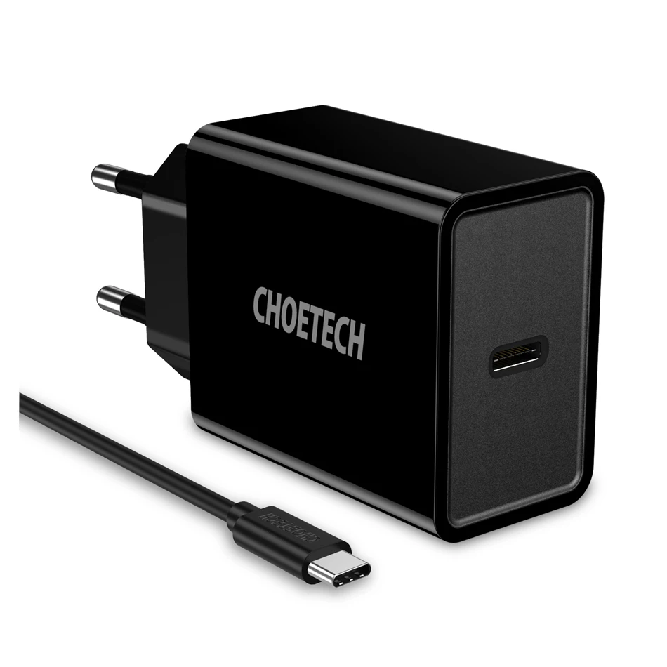 CHOETECH быстрое зарядное устройство usb type-C зарядное устройство PD 18 Вт Зарядное устройство для мобильного телефона для iPhone X XS 11 Pro Max зарядное устройство Xiaomi Phone PD зарядное устройство