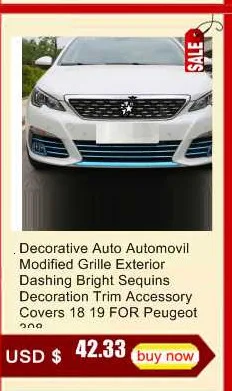 Car Automobile Decorative Wing Mirror Rear Bumper Trunk Exterior Fashion Modification Mouldings Accessory 18 19 FOR Peugeot 301