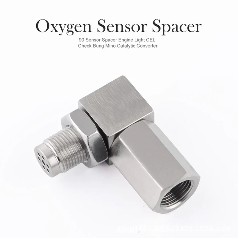 

Oxygen Sensor Extender 90 Degree 02 Bung Extension Angled O2 Sensor Spacer PRO