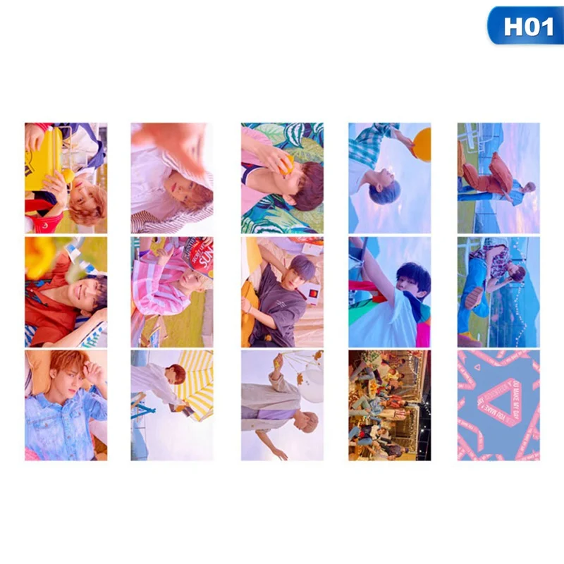 Коллекция альбомов 14 шт./компл. KPOP Seventeen Team фотокарточки с надписью Love ПВХ